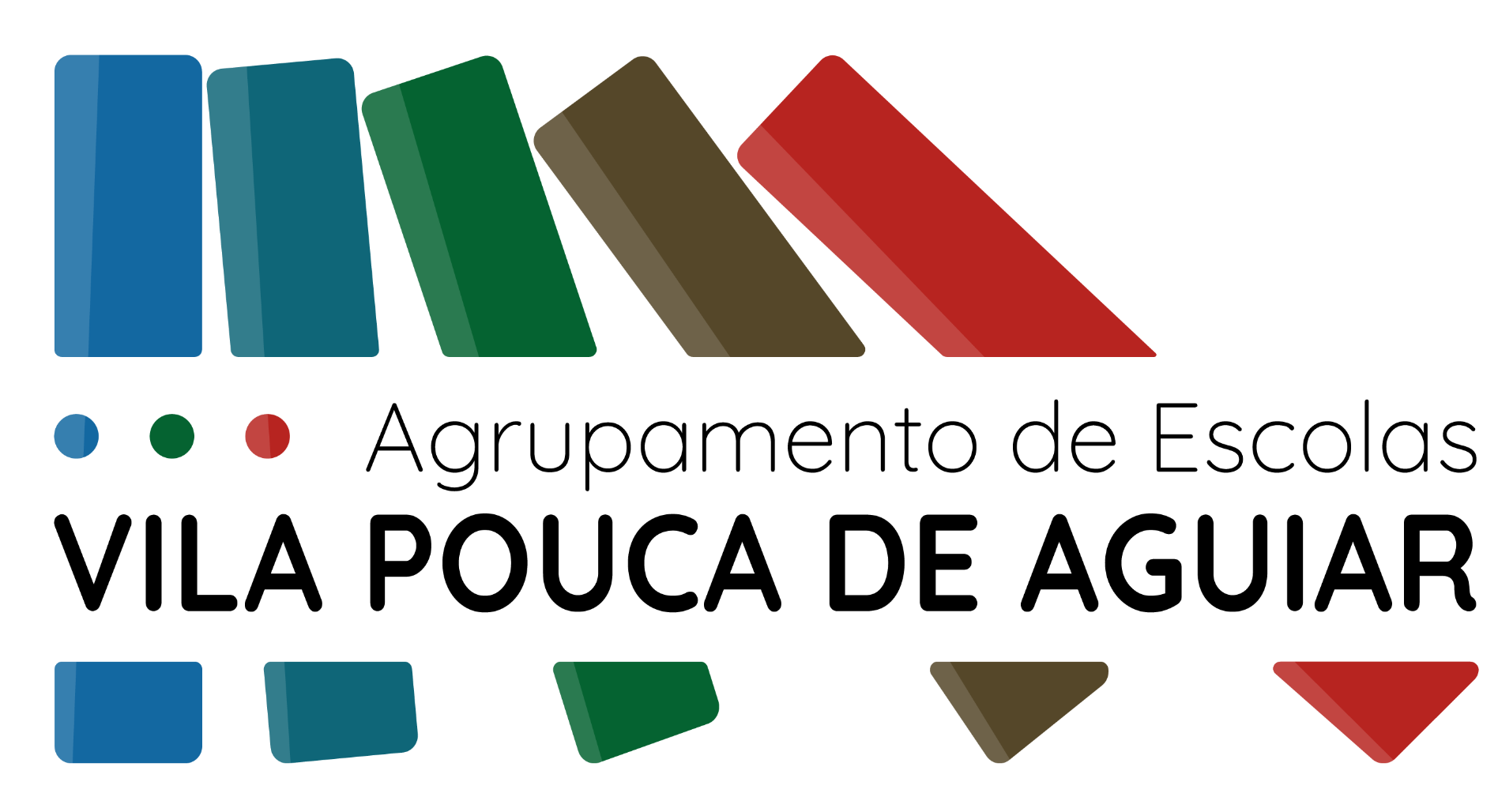 Um grupo de retângulos coloridos.